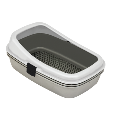 Irak Plastik Туалет під наповнювач з сіткою і подвійним дном, сірий