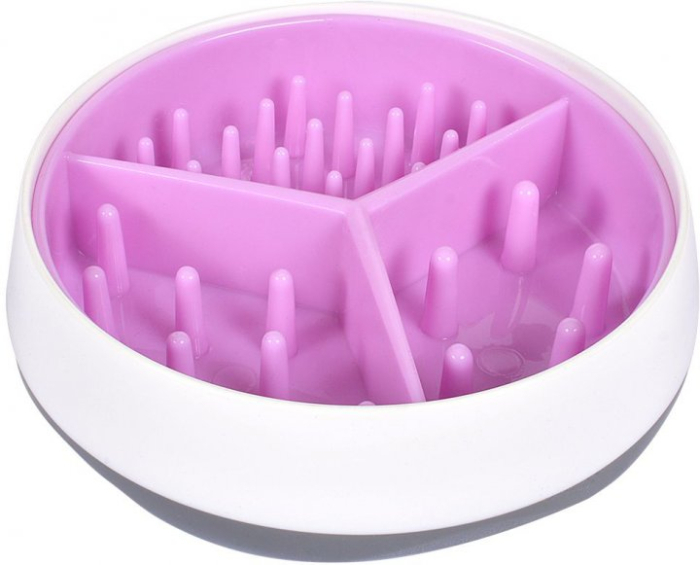 AnimAll Миска для собак для повільного годування, світло-фіолетова