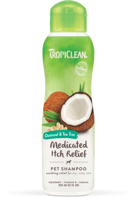 TropiClean Шампунь "Овсяный с экстрактом чайного дерева" лечебный для собак