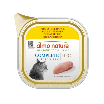 Almo Nature HFC Cat Complete Sterilised with Free Range Chicken Консервований корм для стерилізованих котів з куркою вільного вигулу