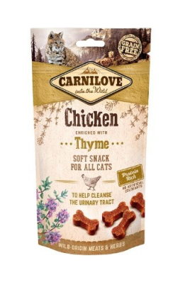 Carnilove Semi-Moist Chicken - беззернові напіввологі ласощі для дорослих котів