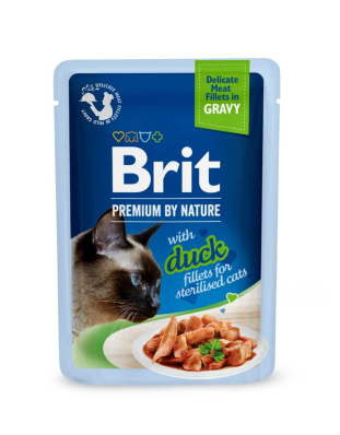 Brit Premium Delicate Fillets in Gravy Duck for Sterilised Вологий корм з качкою у соусі для стерилізованих котів