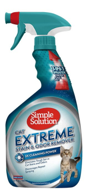 SIMPLE SOLUTION Extreme Cat Stain and Odor Remover - рідкий засіб для нейтралізації запахів і видалення стійких плям