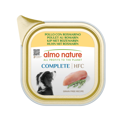 Almo Nature HFC Dog Complete with Chicken Консервований корм з куркою і розмарином для дорослих собак всіх порід