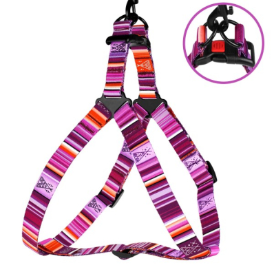 Bronzedog Urban West Нейлонова шлея для собак, фіолетова