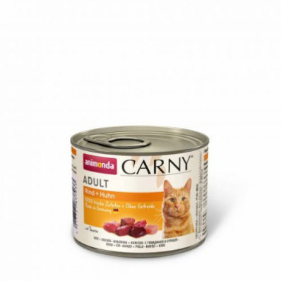 Animonda Carny Adult - вологий корм для дорослих котів, з яловичиною та куркою