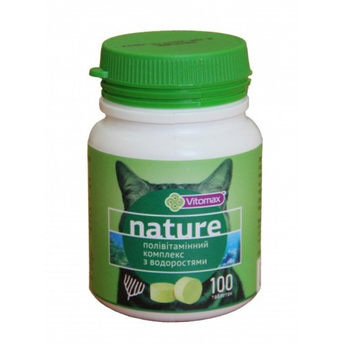 Vitomax Nature Полівітамінний комплекс для котів з водоростями