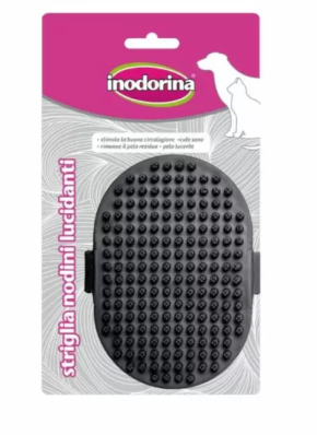 Inodorina Striglia Nodini Lucidanti Гумова щітка для вичісування короткошерстих собак та котів