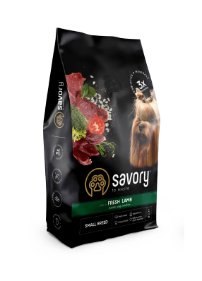 Savory Small Breeds Fresh Lamb - сухий корм для собак малих порід  зі свіжим м’ясом ягняти (до 10 кг)
