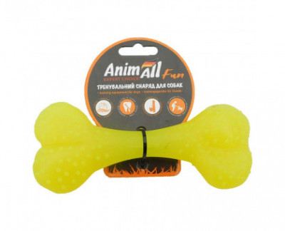 AnimAll Fun Іграшка кістка, жовта