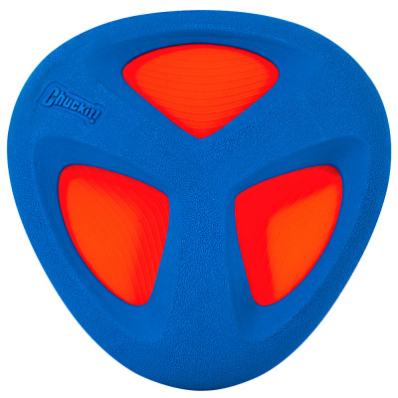 ChukIT! FETCH FLIGHT FRISBEE - Іграшка фризбі у формі м'якого трикутника для собак