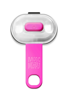 Max & Molly Urban Pets Matrix Ultra LED Safety light-Pink/Cube Світлодіодний ліхтарик рожевий, куб