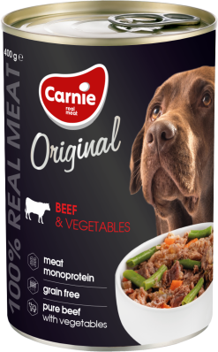 Carnie Original Вологий корм з яловичиною та овочами для дорослих собак