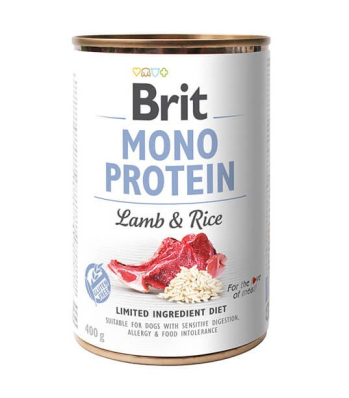 Brit Care Mono Protein Dog Lamb & Rice - консерва для собак з ягням і рисом