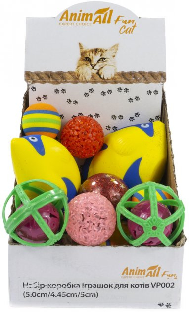 AnimAll Fun Cat Набір іграшок для котів, 15 шт