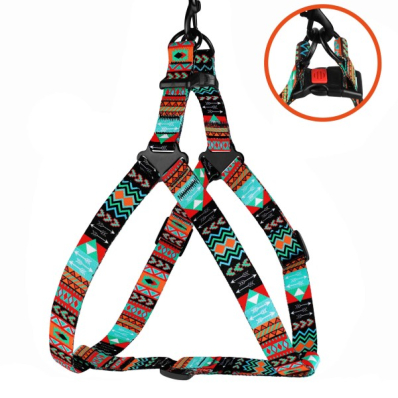Bronzedog Urban Нейлонова шлея для собак "Ацтеки"