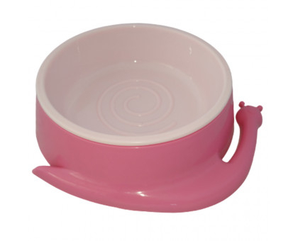 AnimAll Миска в формі равлика, для котів, рожева
