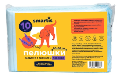 Smartis Пелюшки щоденні з ароматом лаванди 60 х 60 см