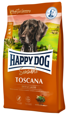Happy Dog Sensible Toscana Сухий корм з качкою і лососем для кастрованих собак та собак з надмірною вагою