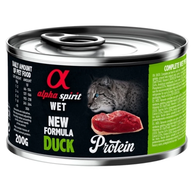 Alpha Spirit Cat Duck Protein Полнорационный влажный корм с уткой для взрослых кошек
