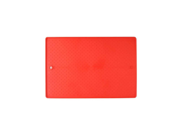 Dexas Pet Bowl Grippmat - Килимок антиковзаючий під миску, для собак і котів 33х48 см, червоний