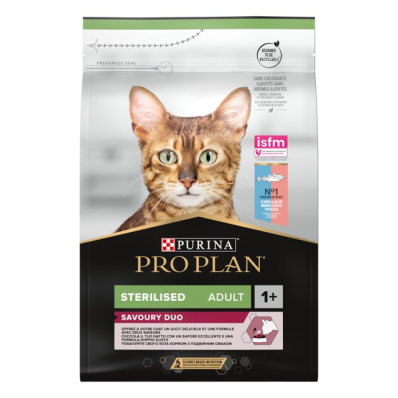 Pro Plan Cat Adult Sterilised Savoury Duo Сod & Тrout Сухой корм с треской и форелью для стерилизованных кошек