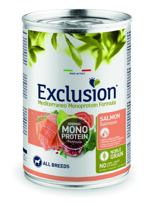 Exclusion Noble Grain Adult Salmon All Breeds - консервований корм з лососем для дорослих собак усіх порід
