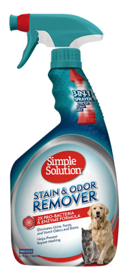 SIMPLE SOLUTION Stain and odor remover - універсальний рідкий засіб для нейтралізації запахів і видалення стійких плям