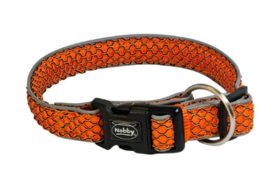 Nobbу Mesh Air Нашийник для собак, помаранчевий