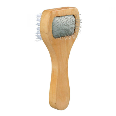 TTRIXIE - щітка-пуходерка дерев'яна, двостороння для собак