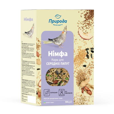 Корм "Природа" Німфа для середніх папуг