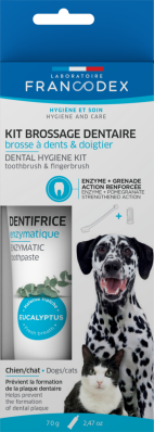 Francodex Laboratoire Dental Kit Dog Набір зубна паста і щітка для котів і собак