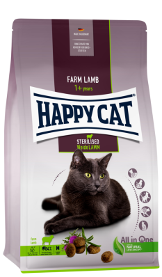 Happy Cat Sterilised Weide-Lamm Сухой корм с бараниной и птицей для стерилизованных кошек