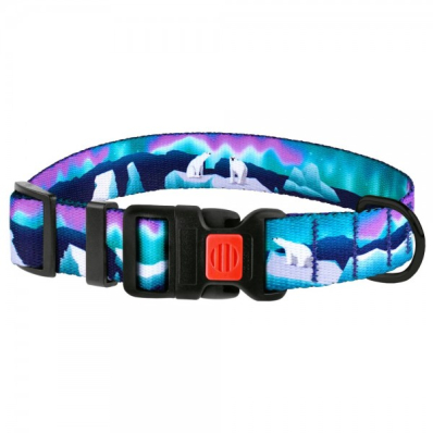 Bronzedog Urban Folk Нейлоновий нашийник з пластиковою пряжкою для собак "Арктика"