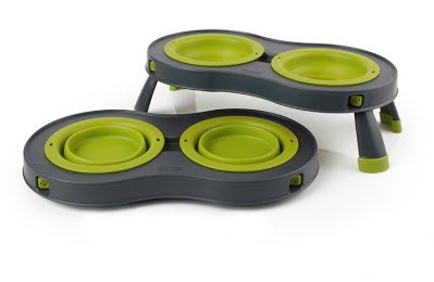 Dexas Double Elevated Feeder - миска подвійна на складній підставці для собак і котів, 240 та 600 мл