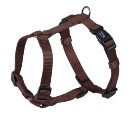 Nobby Classic H-shaped Harness Шлея для собак з плавним регулюванням розміру та класичним фастексом, коричнева