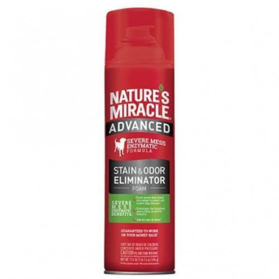 Nature's Miracle Advanced Stain & Odor Eliminator Foam - аерозоль для видалення запахів і плям собак