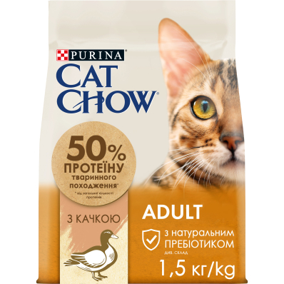 Cat Chow Adult Duck Сухий корм для дорослих котів, з качкою
