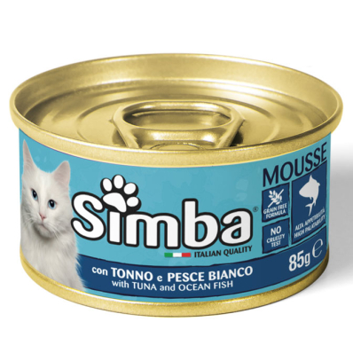 Simba Cat Mousse with Tuna and Ocean Fish - Ніжний мус з тунцем та океанічною рибою для кішок
