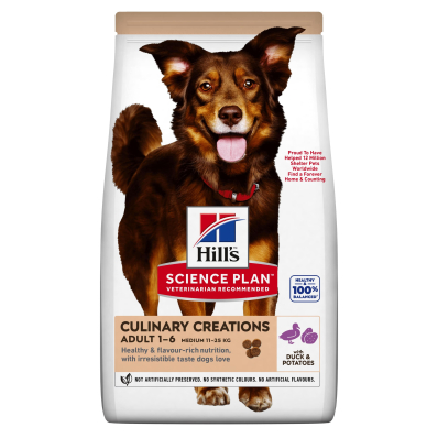 Hill's SP Canine Adult Medium Culinary Creations Сухий корм з качкою та картоплею для дорослих собак середніх порід