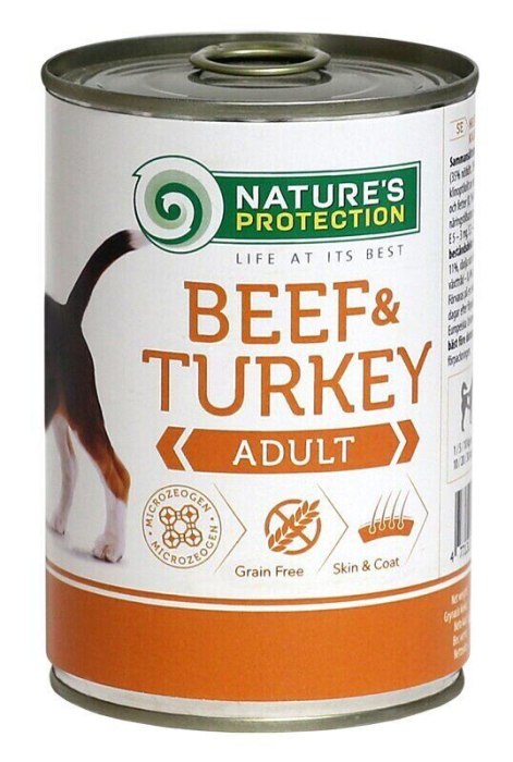 Nature's Protection Adult Beef&Turkey Вологий корм з телятиною та індичкою для дорослих собак