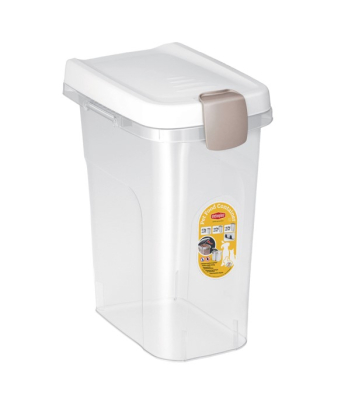 Stefanplast Контейнер для корму, 15 л (6кг) прозоро-білий