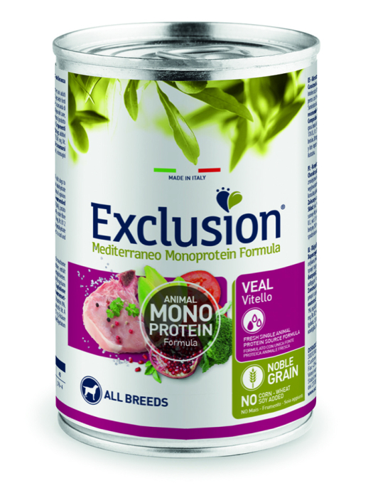 Exclusion Noble Grain Adult Veal All Breeds - консервований корм з телятиною для собак всіх порід