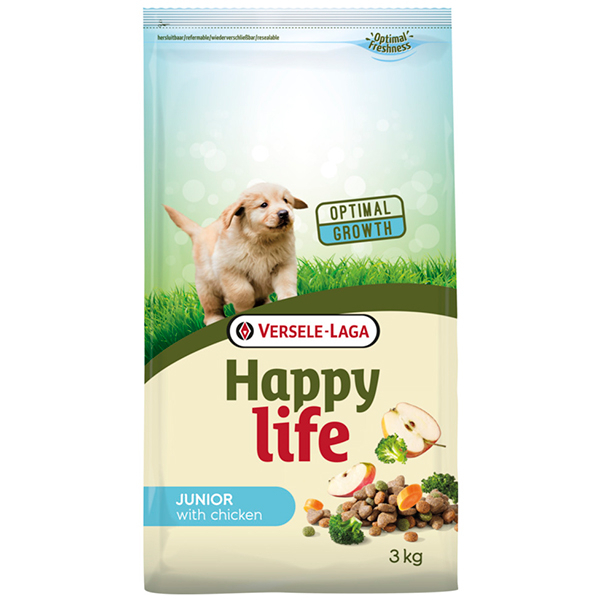 Happy Life Junior with Chicken - Сухий корм з куркою для цуценят всіх порід