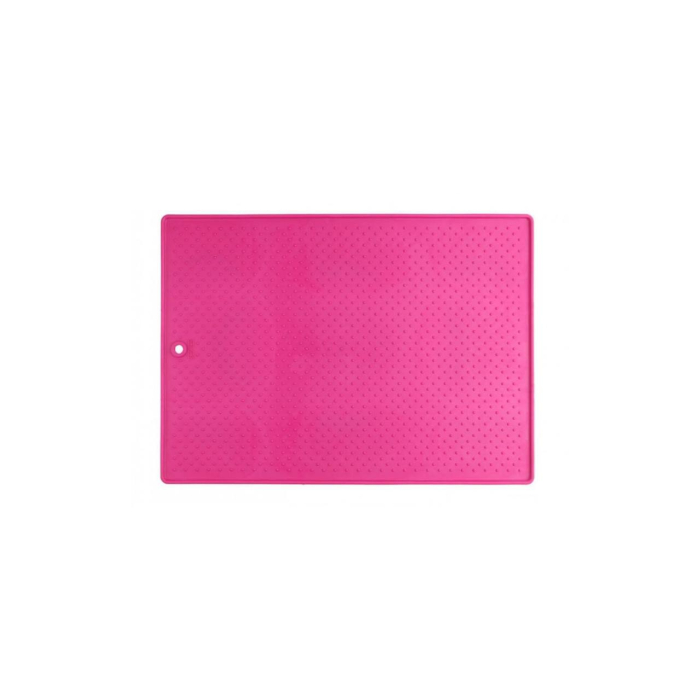 Dexas Pet Bowl Grippmat - Килимок антиковзаючий під миску, для собак і котів33х48 см, рожевий