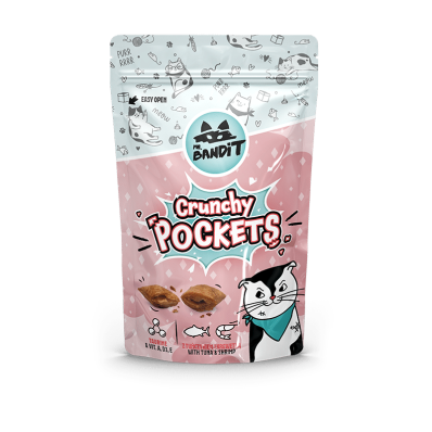 Mr. Bandit Хрусткі подушечки з тунцем і креветками для котів