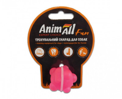 AnimAll Fun Іграшка куля молекула, коралова