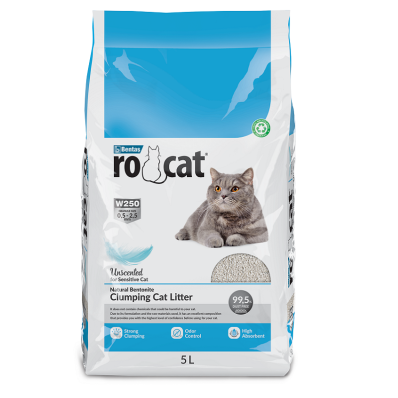 RoCat Cat Litter Unscented Бентонітовий наповнювач для котячого туалету без аромату
