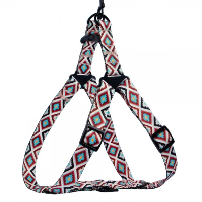 Bronzedog Urban Нейлонова шлея для собак "Гуцульська", коричнева