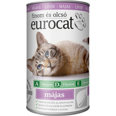 EuroCat Liver Шматочки в желе з печінкою для котів
